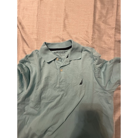 Nautica Mens Classic Fit Polo Blue Size Medium 100% Cotton - Picture 3 of 8